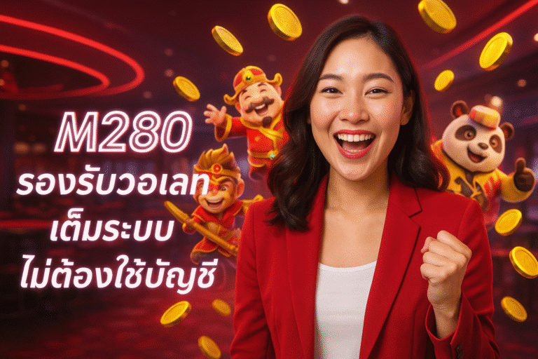 M280 รองรับวอเลทเต็มระบบ ไม่ต้องใช้บัญชี